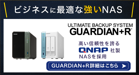 ビジネスに最適な強いNAS　GUARDIAN+R